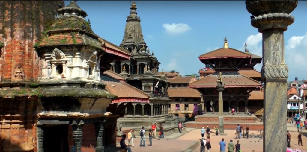Patan Durbar Square in Nepal visiters from all over the world