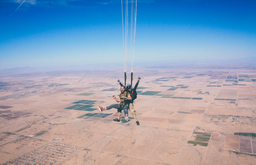 Skydive double jump